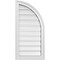 Ekena Millwork Quarter Round Top Right Surface Mount PVC Gable Vent w/ 2"W x 1-1/2"P Brickmould Frame, 16"W x 32"H GVPQR16X3202SF - alternate 1